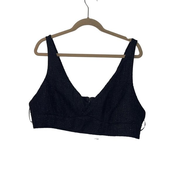 Showpo Adelaide Two Piece Wide Leg Pant And Crop Top Set Size 16 Black New - Picture 7 of 15